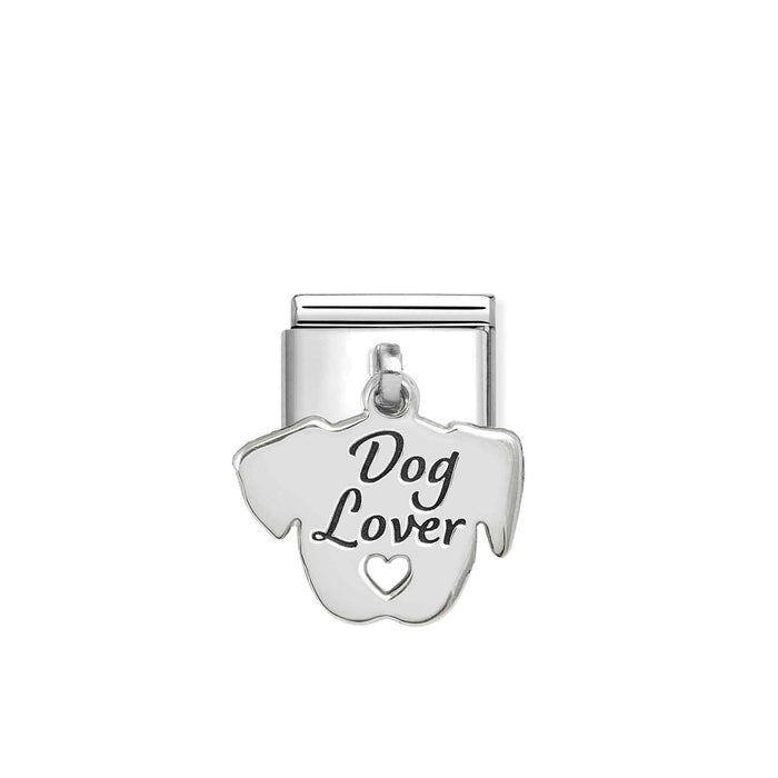 Nomination Classic Silver Plate Dog Lover Face Pendant Charm