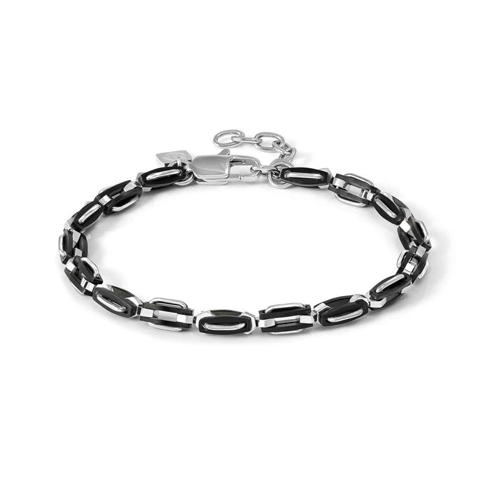 Nomination Man Vision Silver And Black Bracelet