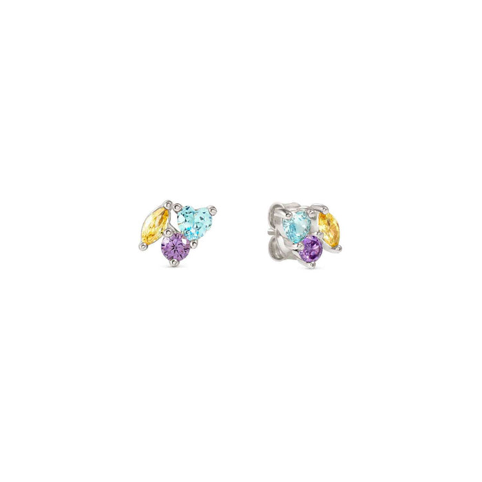 Nomination Colour Wave Multicoloured Stone Silver Earrings