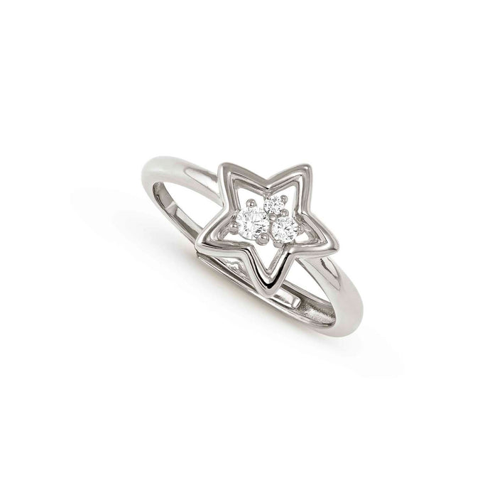 Nomination Dream Beats Star With White Stone Silver Ring