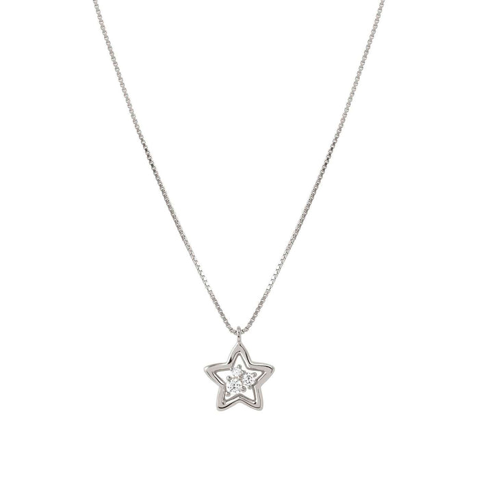 Nomination Dream Beats Star With White Stone Silver Necklace