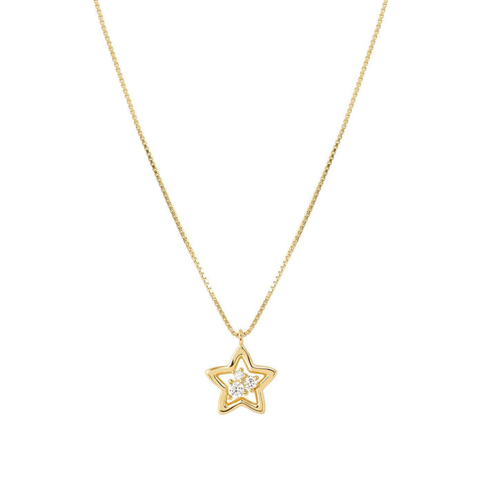 Nomination Dream Beats Star With White Stone Gold Necklace