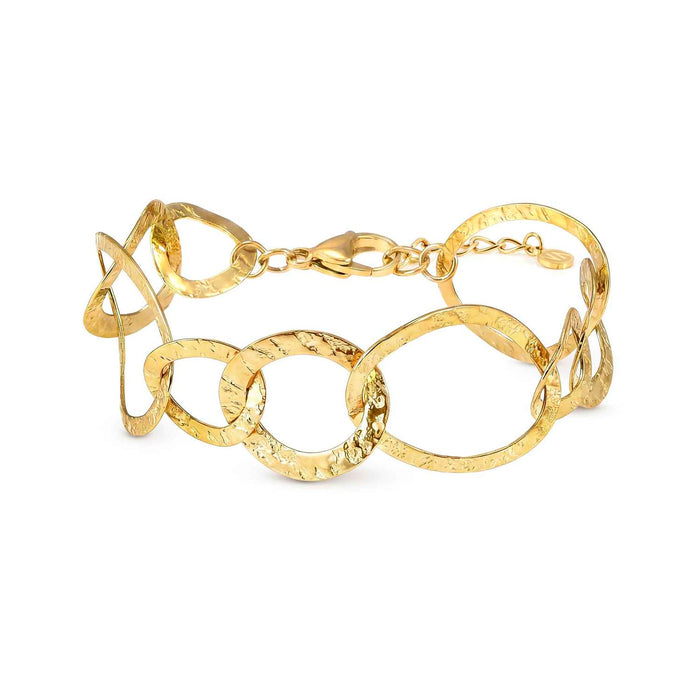 Nomination Wear & Style Hammered Chain Link Gold Bracelet