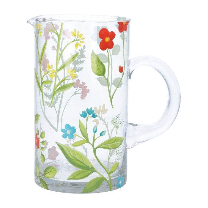 Gisela Graham Meadow Glass Water Jug