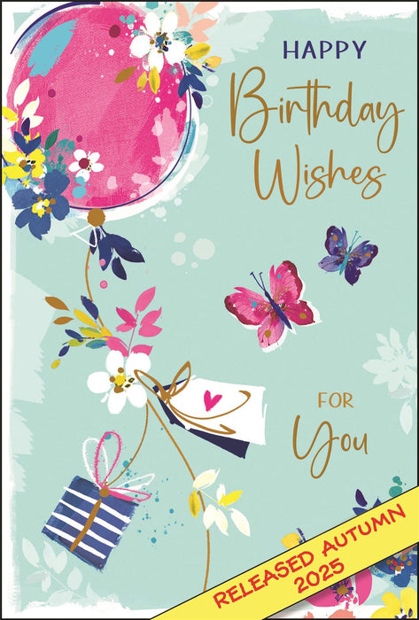 Jonny Javelin 'Happy Birthday Wishes For You' Birthday Card