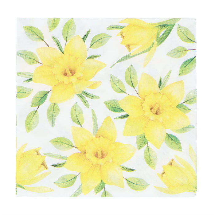 Gisela Graham Daffodils Pack/20 Paper Napkins
