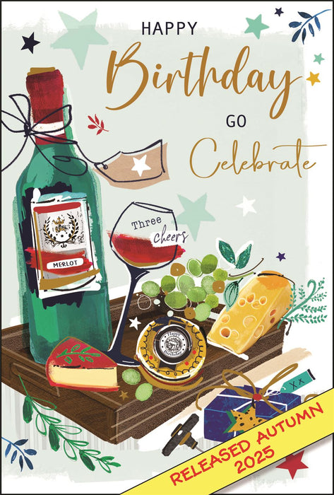 Jonny Javelin 'Happy Birthday Go Celebrate' Birthday Card