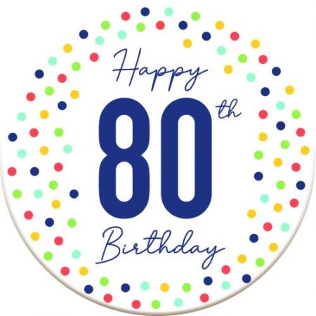 Scentiment Gifts 80th Birthday Coaster
