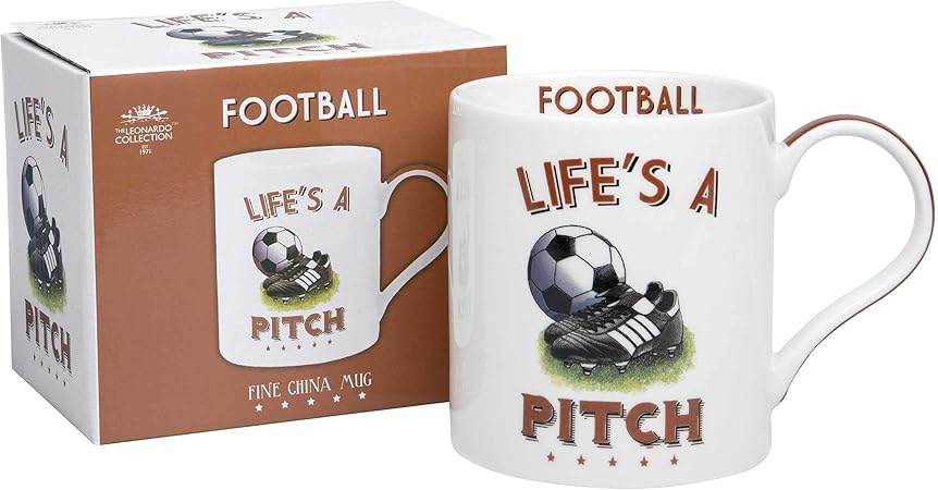Life's A Pitch Cheeky Sport Mug Football