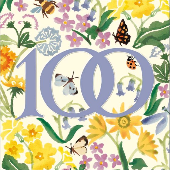 Woodmansterne Emma Bridgewater '100th Birthday Butterflies' Birthday Card