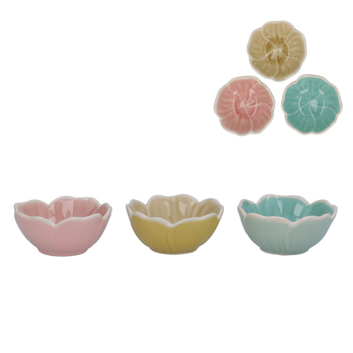 Gisela Graham Pastel Flower Mini Bowls