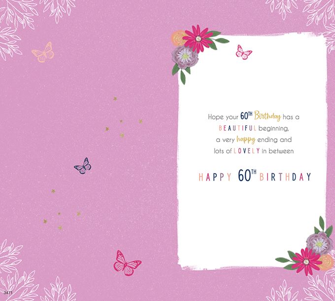 ICG 'Happy 60th Birthday' Birthday Card