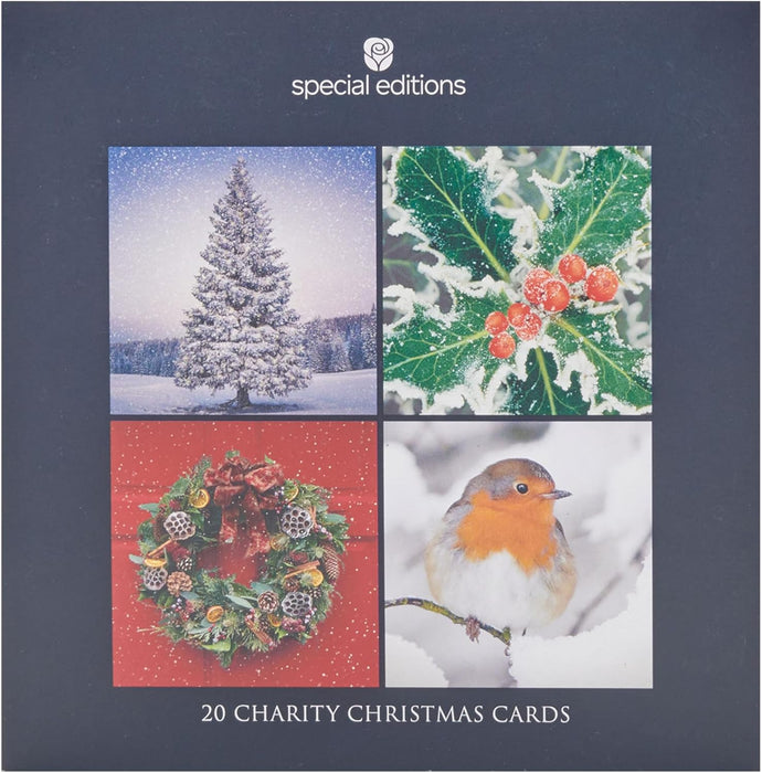 UKG 'Open Cards' Christmas Card Boxed Pack Of 20
