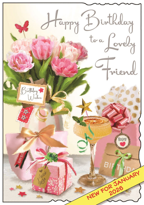 Jonny Javelin 'To A Lovely Friend' Birthday Card