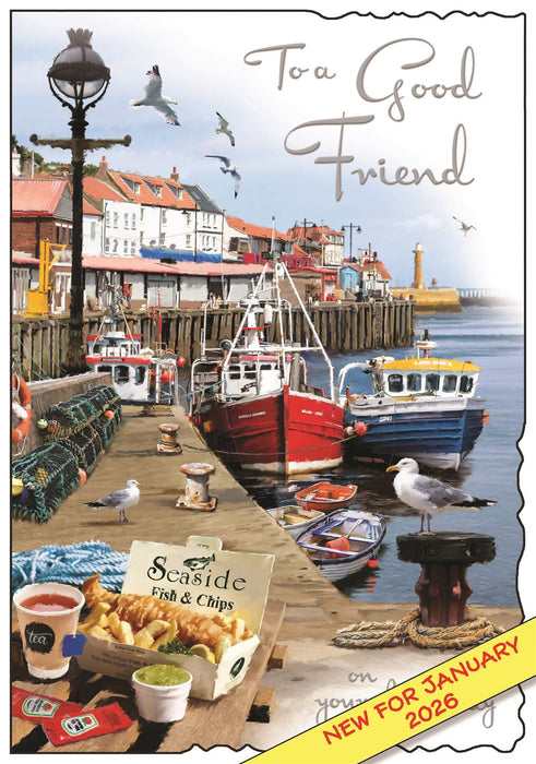 Jonny Javelin 'To A Good Friend' Birthday Card