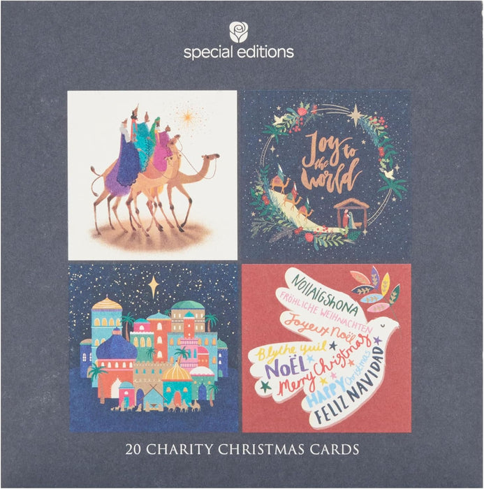 UKG 'Open Cards' Christmas Card Boxed Pack Of 20