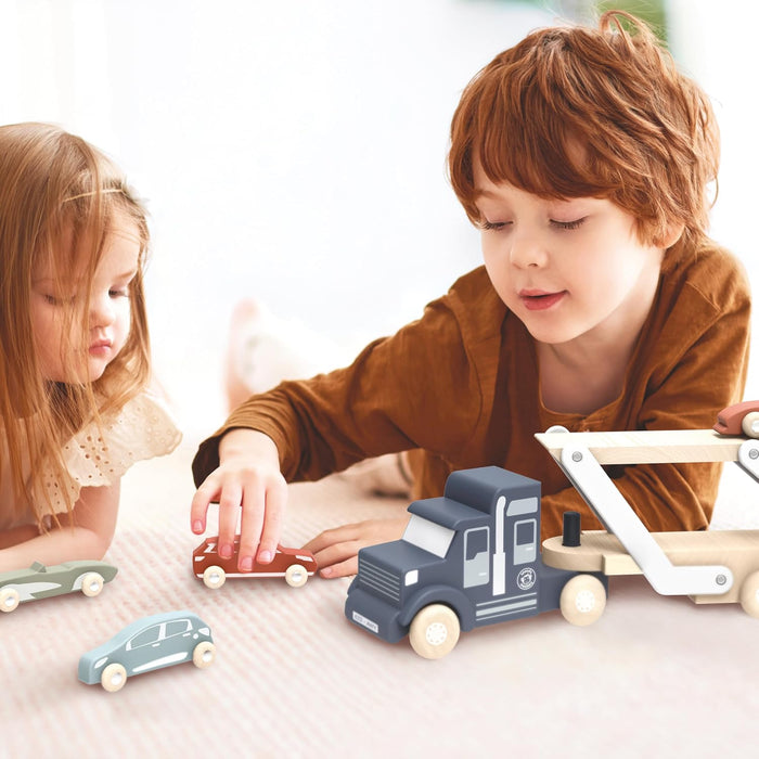 Speedy Monkey Wooden Car Transporter