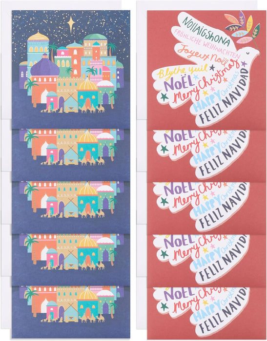 UKG 'Open Cards' Christmas Card Boxed Pack Of 20