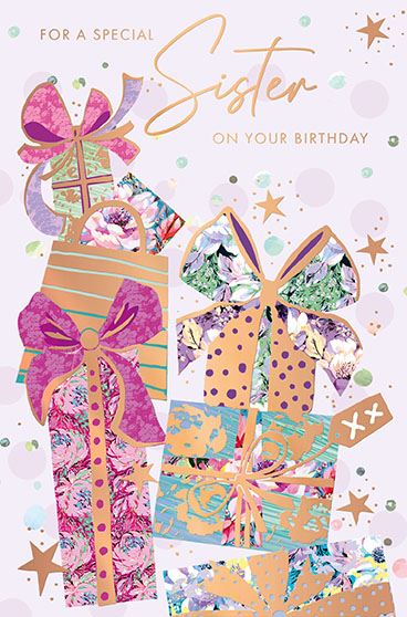 Words N Wishes 'For A Special Sister' Birthday Card