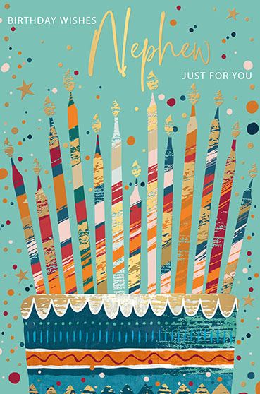 Words N Wishes 'Nephew Just For You'' Birthday Card