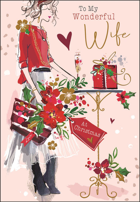 Jonny Javelin 'To My Wonderful  Wife' Christmas Card
