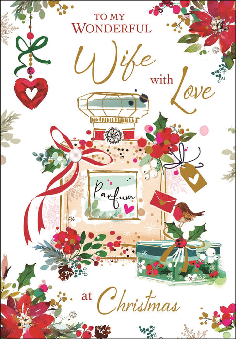 Jonny Javelin 'To My Wonderful  Wife With Love' Christmas Card