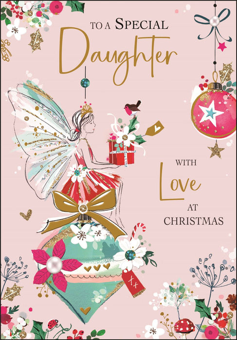 Jonny Javelin 'To A Special Daughter Fairy' Christmas Card