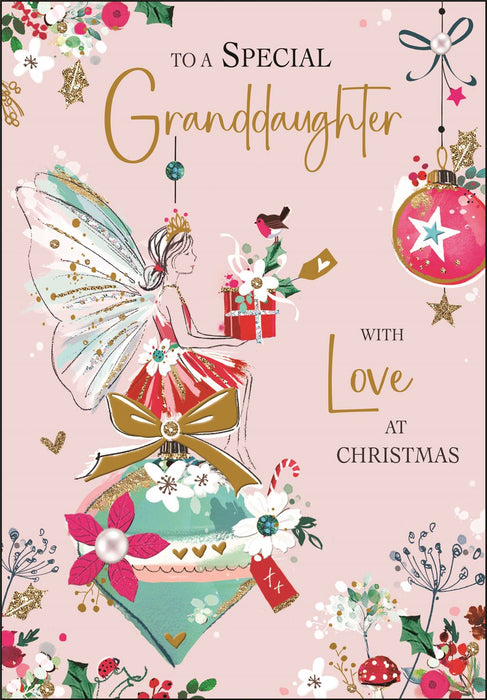 Jonny Javelin 'To A Special Granddaughter Fairy' Christmas Card