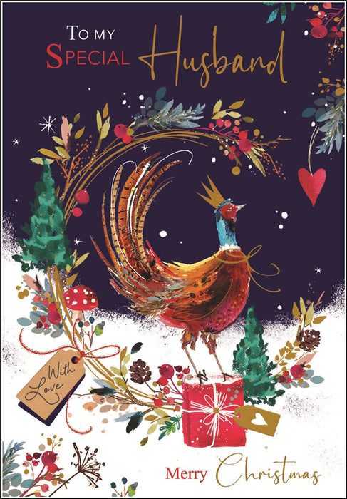 Jonny Javelin 'To My Special Husband Lantern' Christmas Card