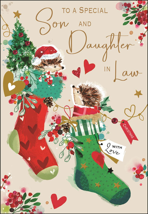 Jonny Javelin 'To A Special Son & Daughter In Law' Christmas Card