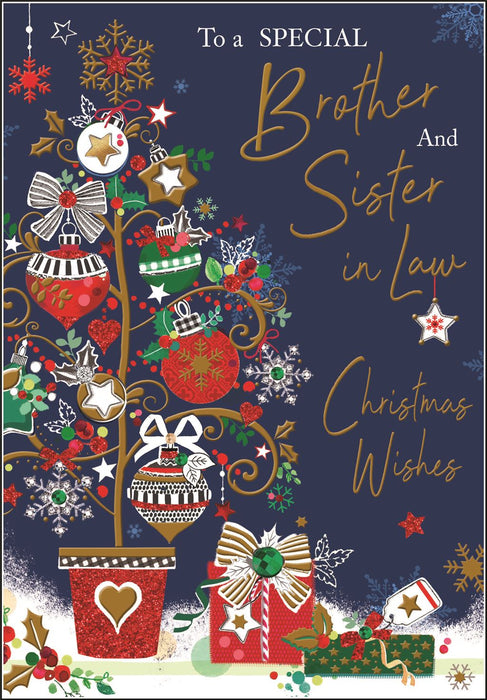 Jonny Javelin 'To A Special Brother & Sister In Law Tree' Christmas Card
