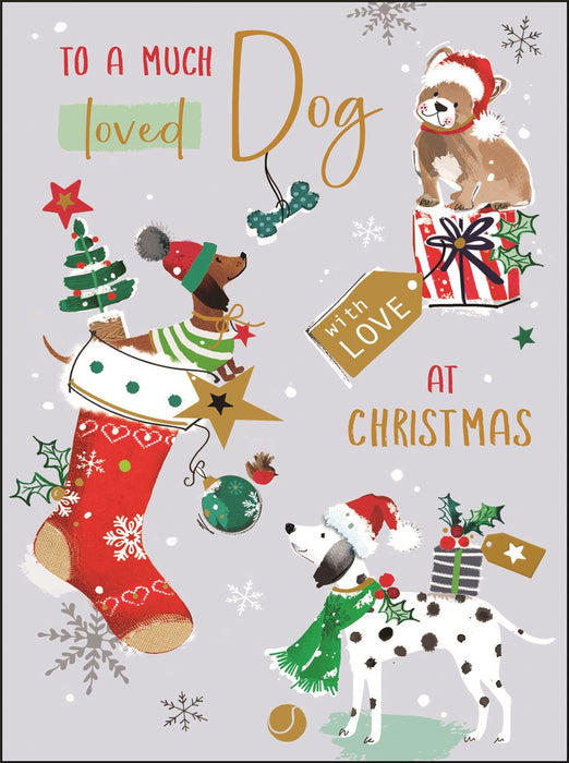 Jonny Javelin 'To A Much Loved Dog' Christmas Card