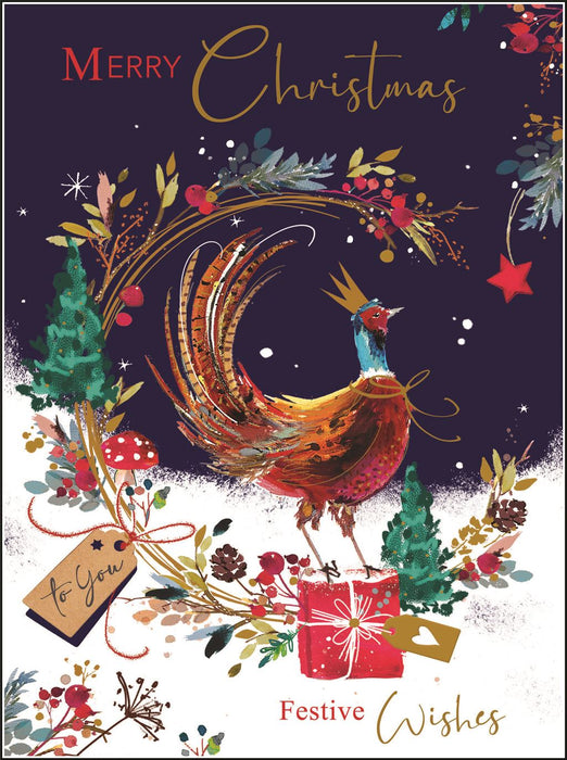 Jonny Javelin 'Merry Christmas Pheasant' Christmas Card