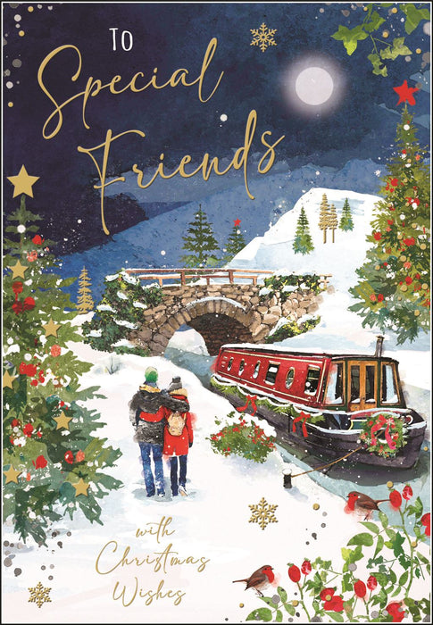 Jonny Javelin 'To Special Friends With Christmas Wishes' Christmas Card