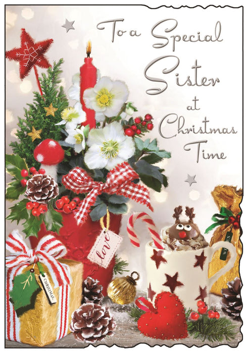 Jonny Javelin 'To A Special Sister At Christmas Time' Christmas Card