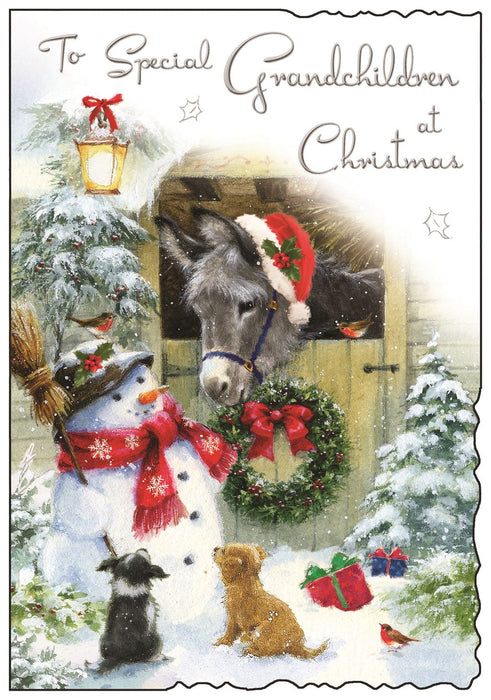 Jonny Javelin 'To Special Grandchildren' Christmas Card