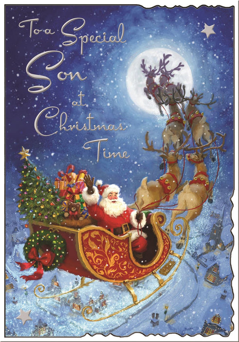 Jonny Javelin 'To A Special Son At Christmas Time' Christmas Card