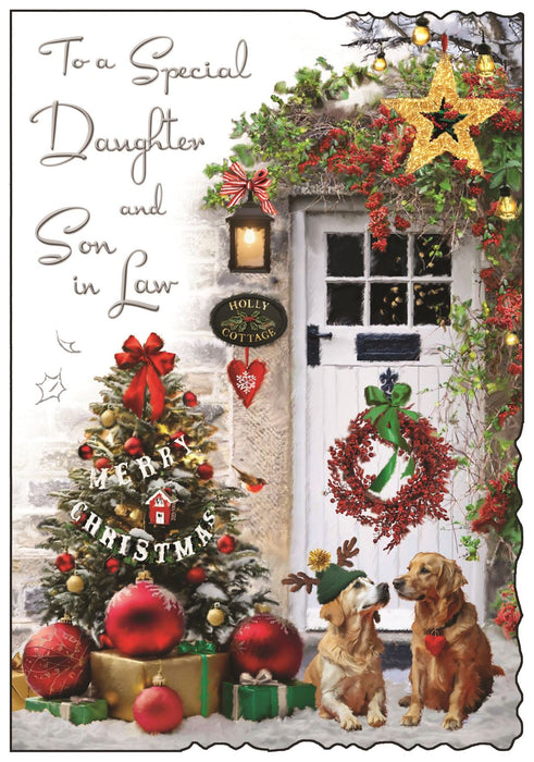 Jonny Javelin 'To A Special Daughter & Son In Law Front Door' Christmas Card