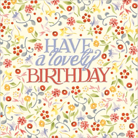 Woodmansterne Emma Bridgewater 'Floral Flurry' Birthday Card