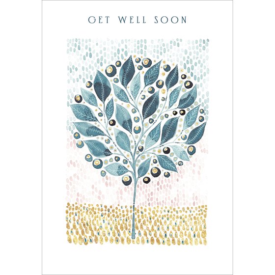 Woodmansterne 'Wishing You Well' Get Well Soon Card