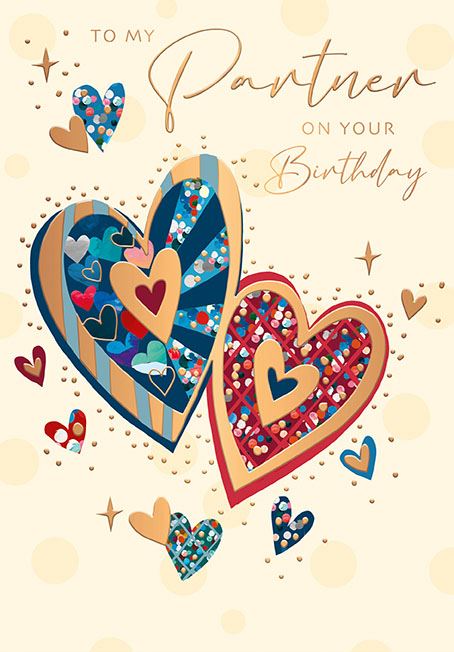 Words N Wishes 'To My Partner' Birthday Card