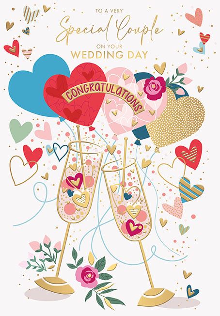 Words N Wishes ' Special Couple On Your Wedding Day' Wedding Card