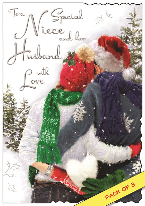 Jonny Javelin 'To A Special Niece & Husband' Christmas Card