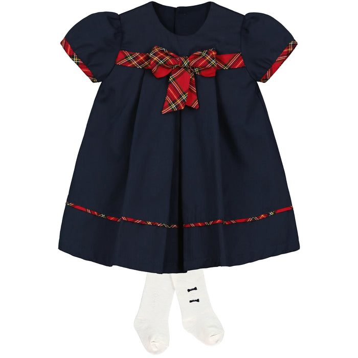 Emile et Rose Eliza Navy Baby Girl Party Dress
