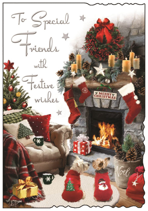 Jonny Javelin 'To Special Friends With Festive Wishes' Christmas Card