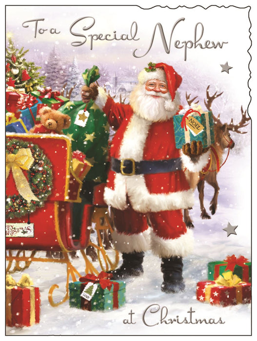 Jonny Javelin 'To A Special Nephew Santa' Christmas Card