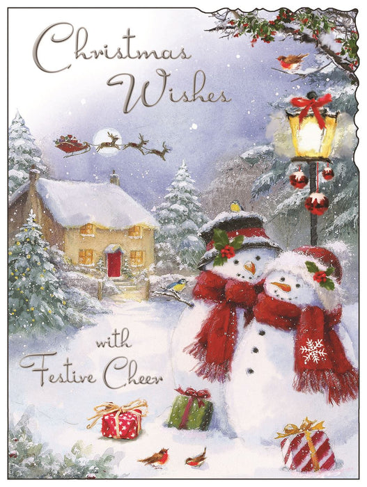 Jonny Javelin 'Christmas Wishes Snowmen' Christmas Card