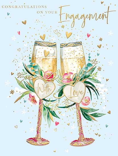 Words & Wishes 'You Got Engaged' Engagement Card