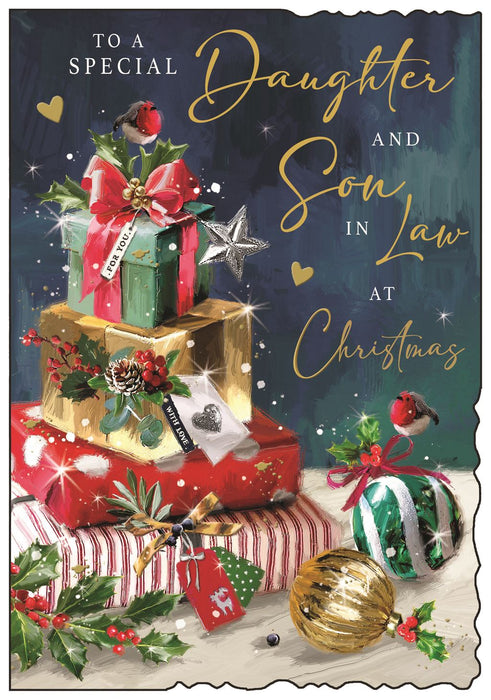 Jonny Javelin 'To A Special Daughter & Son In Law Presents' Christmas Card
