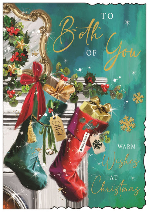 Jonny Javelin 'To Both Of You Stockings' Christmas Card